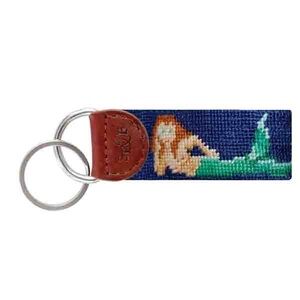 Smathers and Branson Mermaid Needlepoint Keychain